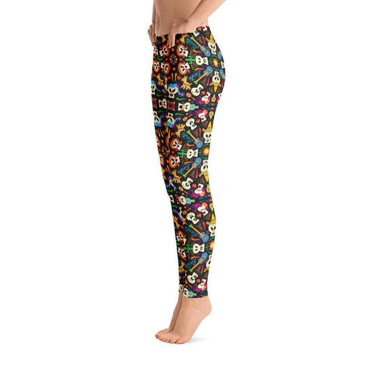 Day of the dead Mexican holiday Leggings-Leggings