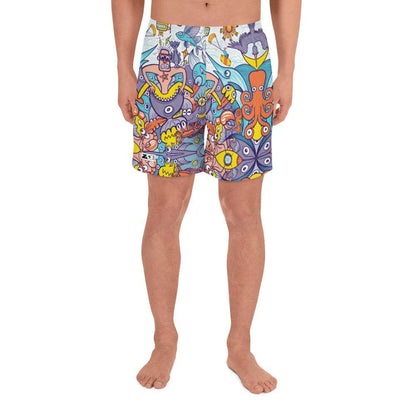 Ready for adventure this summer Men's Athletic Long Shorts-Athletic long shorts