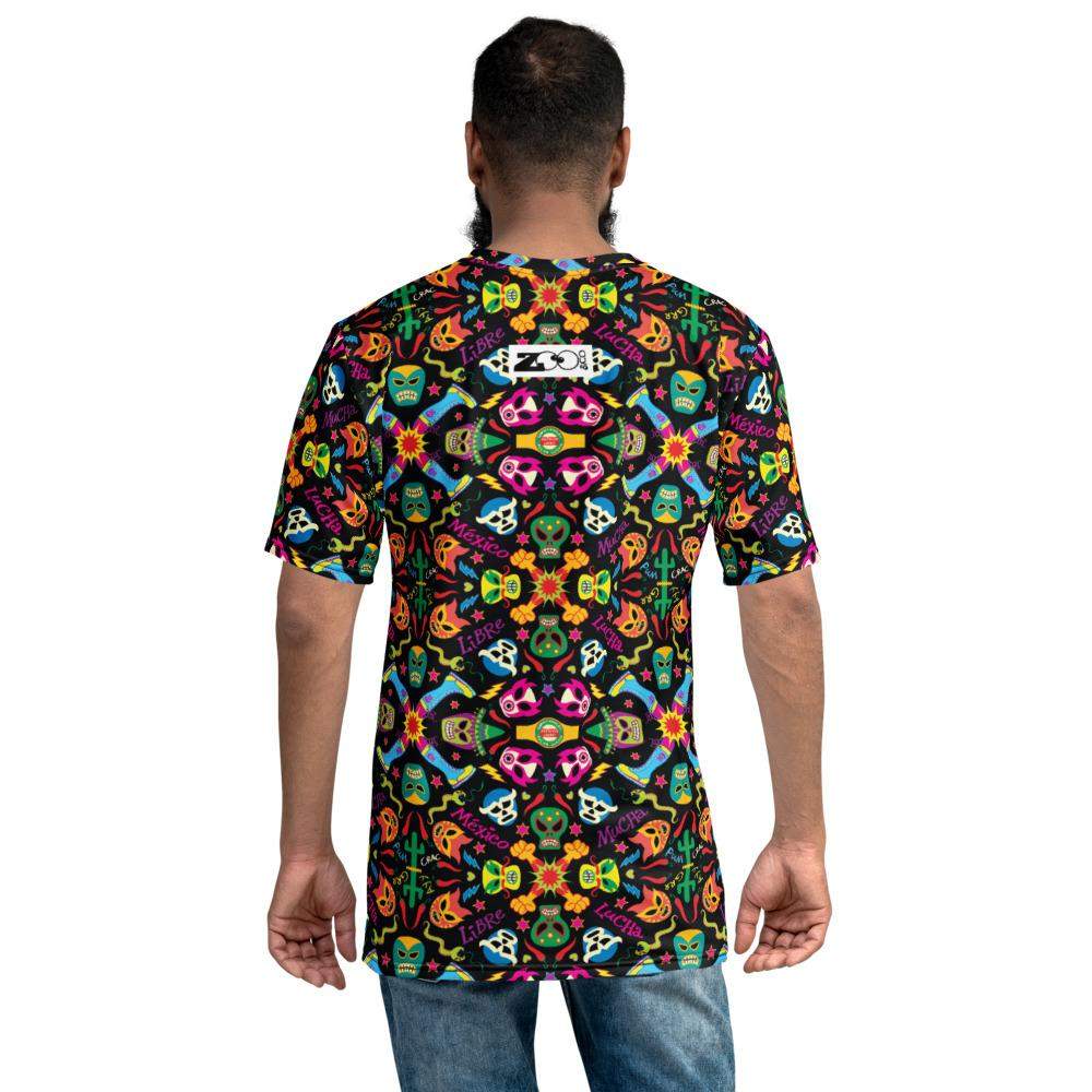 Mexican wrestling colorful party Men's T-shirt-All-over print T-Shirts