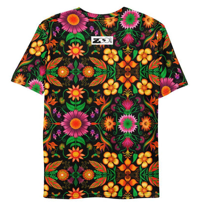 Wild flowers in a luxuriant jungle Men's T-shirt-All-over print T-Shirts
