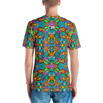 Fantastic doodle world full of weird creatures Men's T-shirt-All-over print T-Shirts