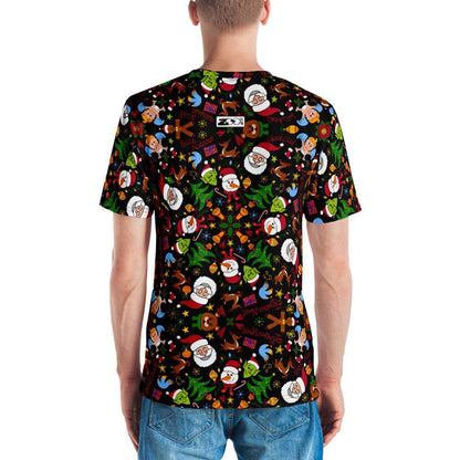 The joy of Christmas pattern design Men's T-shirt-All-over print T-Shirts