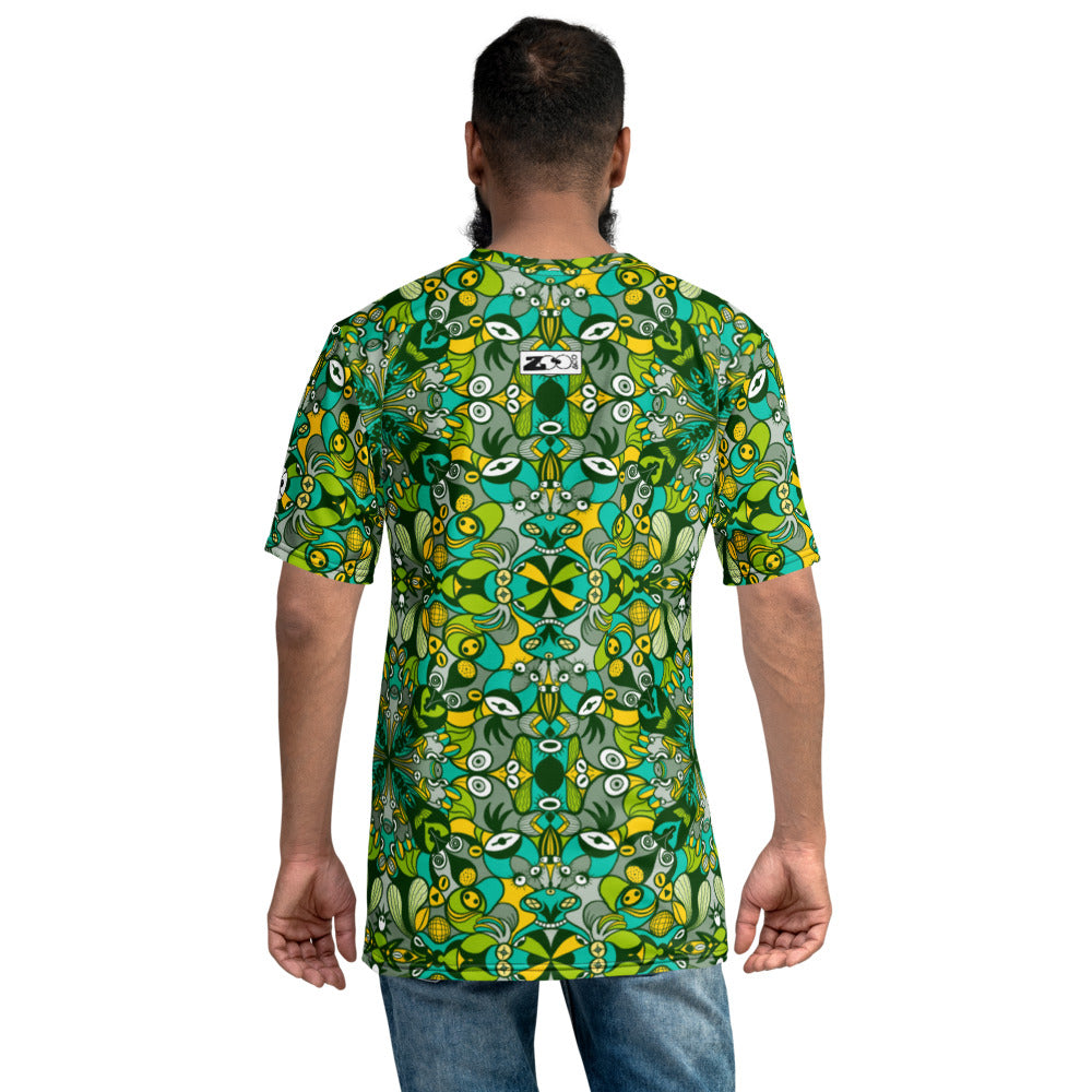 Join the funniest alien doodling network in the universe Men's t-shirt. Back view