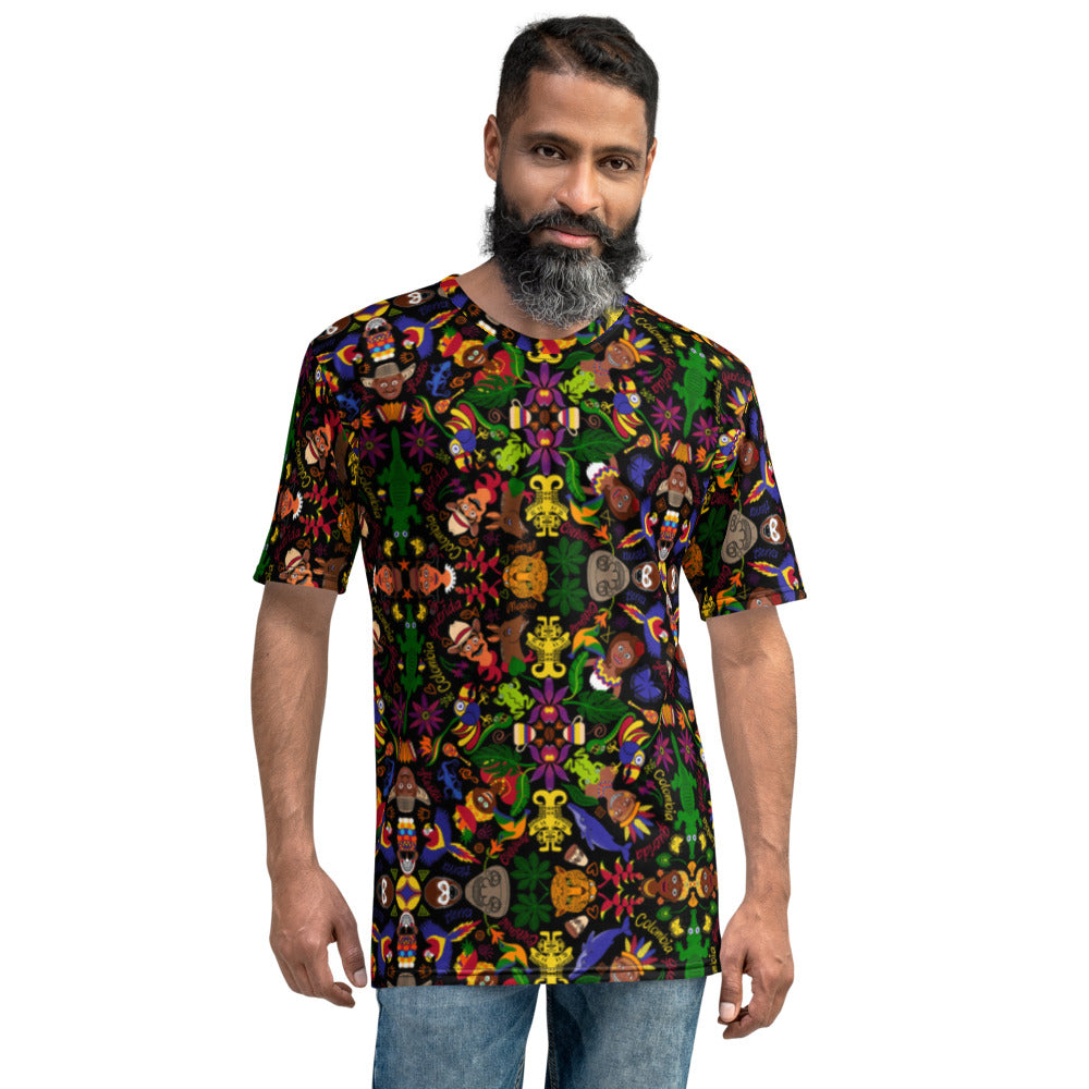 Colombia, the charm of a magical country Men's T-shirt. Front view