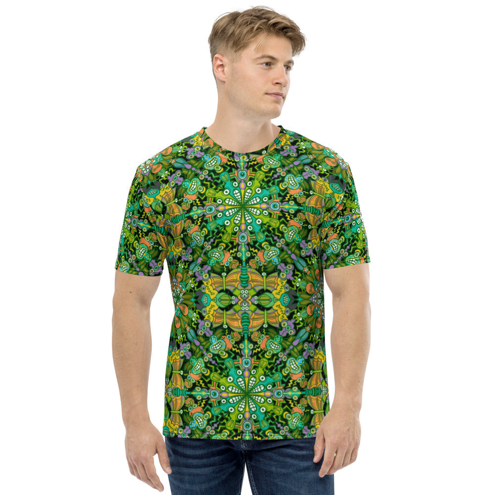 Only for true insects lovers pattern design Men's t-shirt. Front view