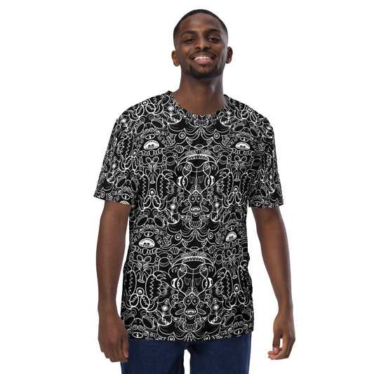 The powerful dark side of the Doodle world Men's All over print t-shirt. Front view
