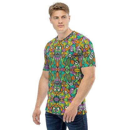 The vast ocean is full of doodle critters Men's T-shirt-All-over print T-Shirts