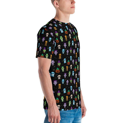 Scary Halloween faces Men's T-shirt-All-over print T-Shirts