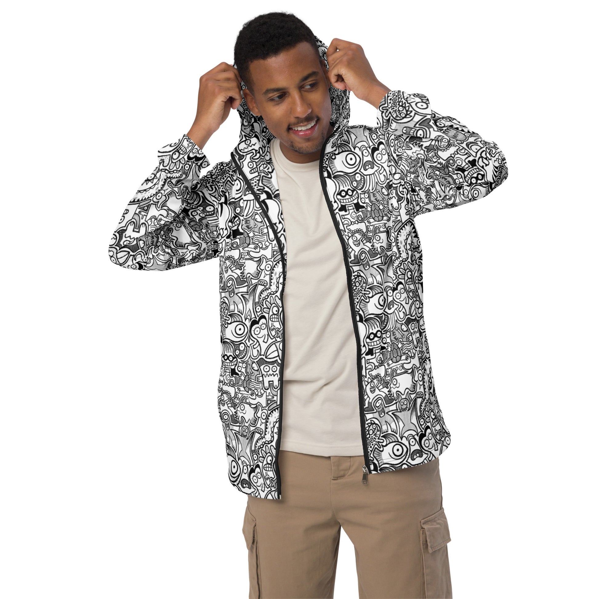 Fill your world with cool doodles Men’s windbreaker. Lifestyle