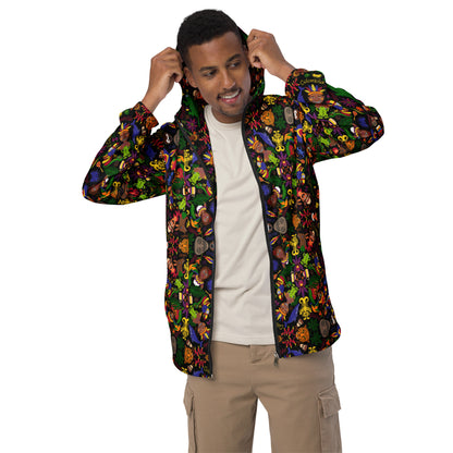 Colombia, the charm of a magical country Men’s windbreaker. Front view