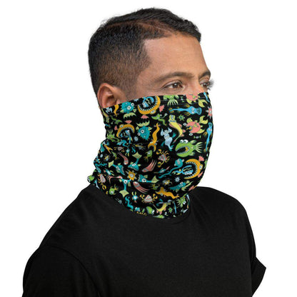 Sea creatures pattern design Neck Gaiter-Neck gaiters