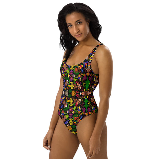 Colombia, the charm of a magical country One-Piece Swimsuit. Side view