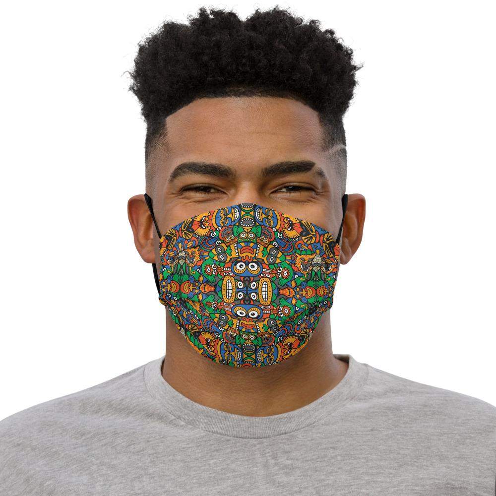 Fantastic African masks festival Premium face mask-Premium face masks