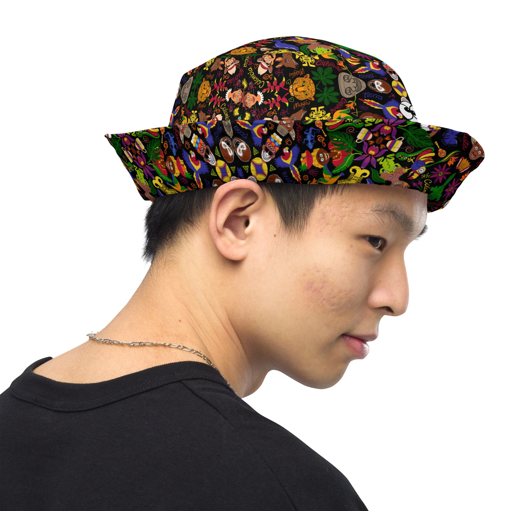 Colombia, the charm of a magical country Reversible bucket hat. Product detail