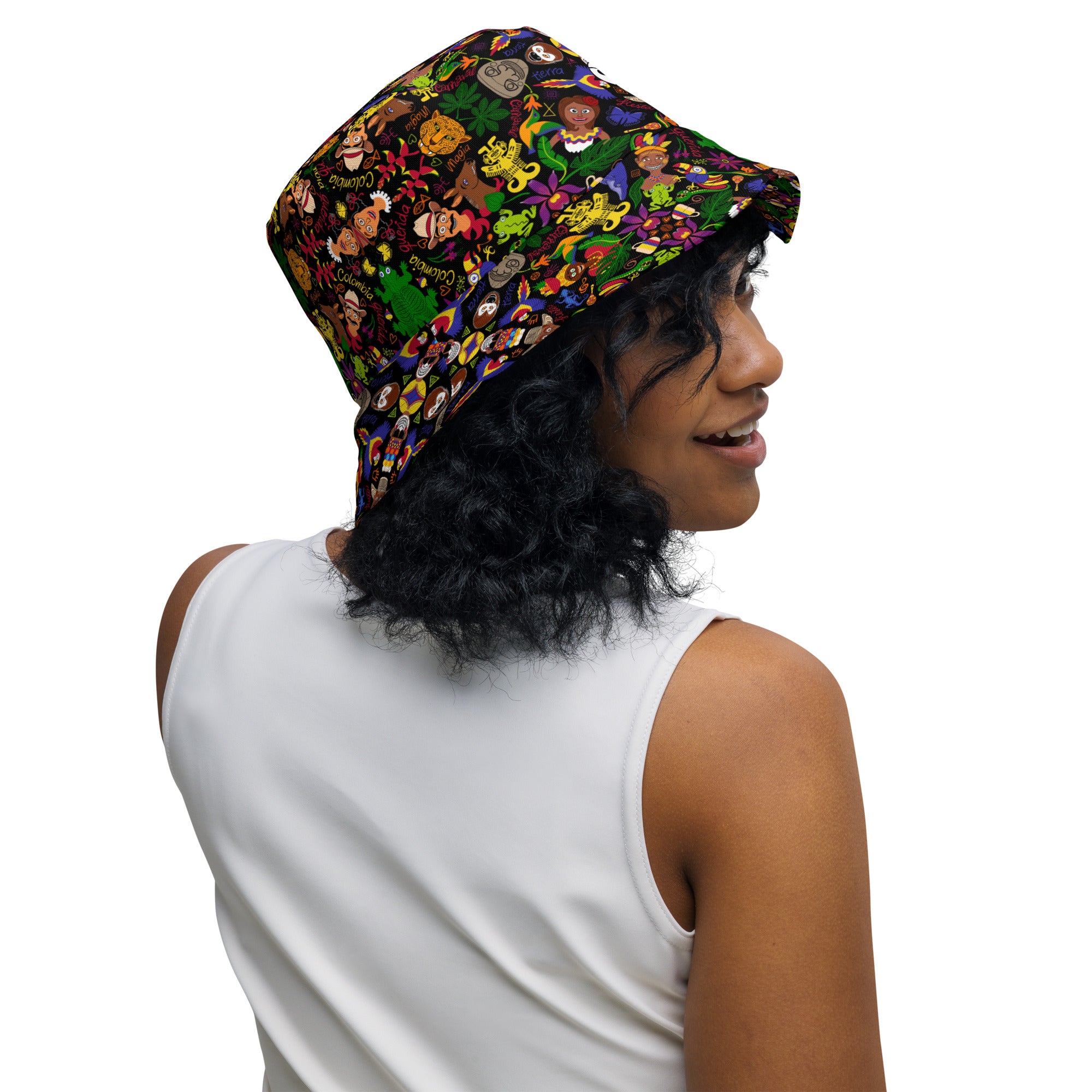 Colombia, the charm of a magical country Reversible bucket hat