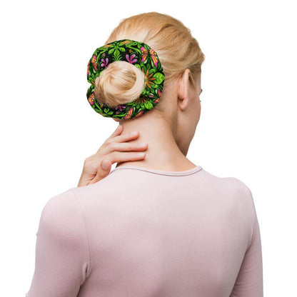 Magical garden full of flowers and insects Scrunchie-On sale,Scrunchies