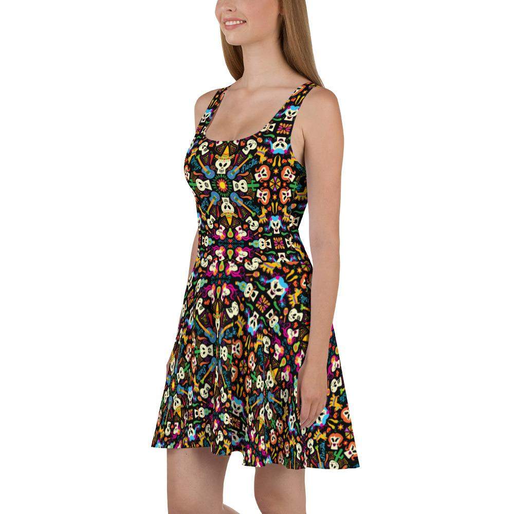 Day of the dead Mexican holiday Skater Dress-Skater dresses