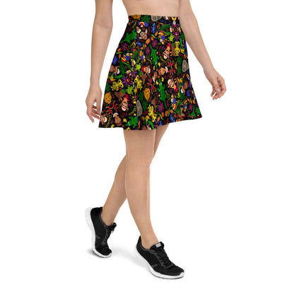 Colombia, the charm of a magical country Skater Skirt. Side view