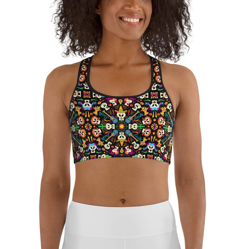 Day of the dead Mexican holiday Sports bra-Sports bras
