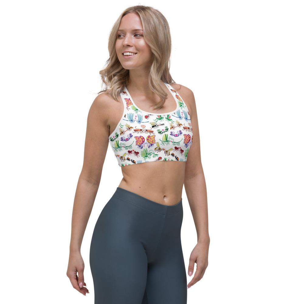 Cool insects madly in love Sports bra-Sports bras