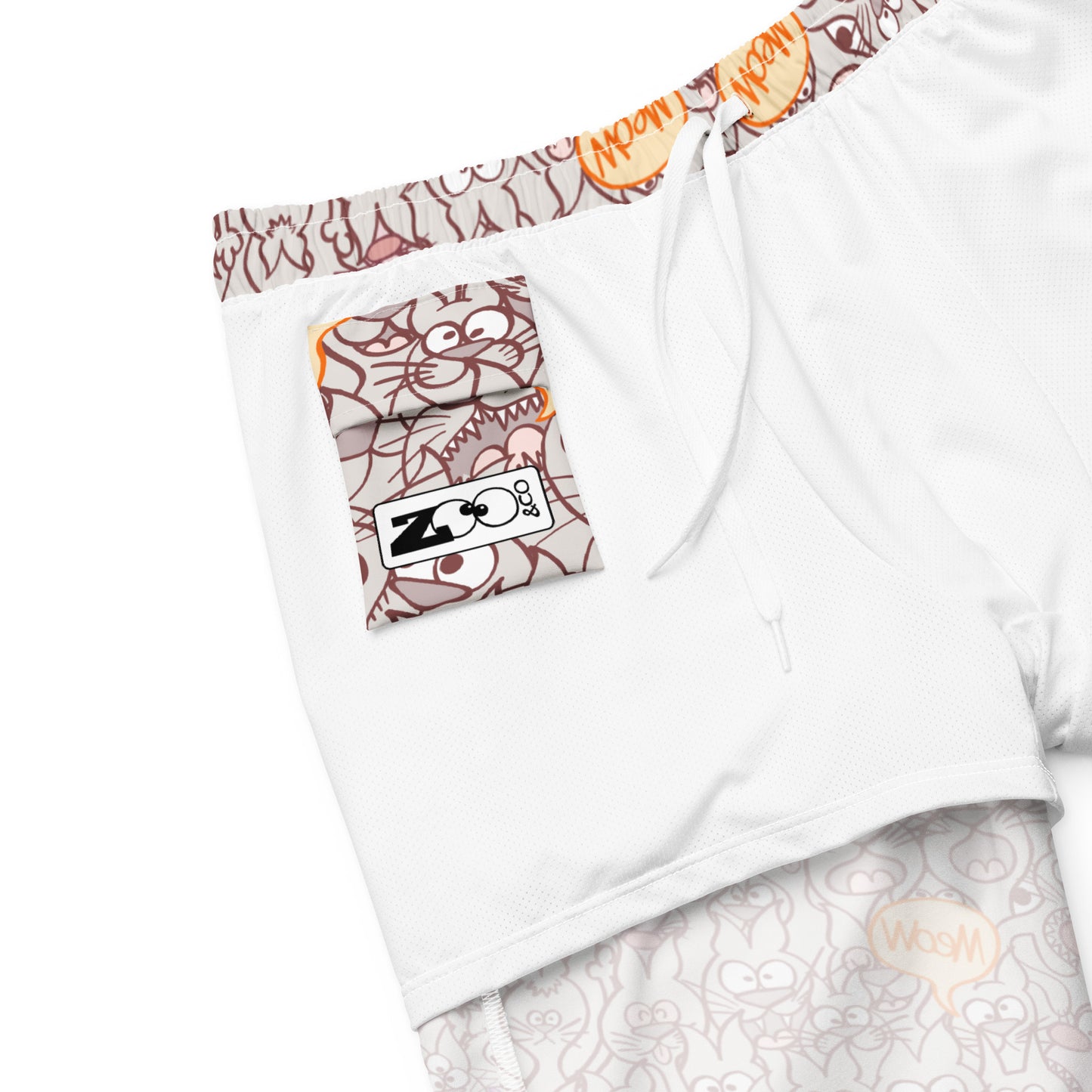 Exclusive design only for real cat lovers Men's swim trunks. Product details