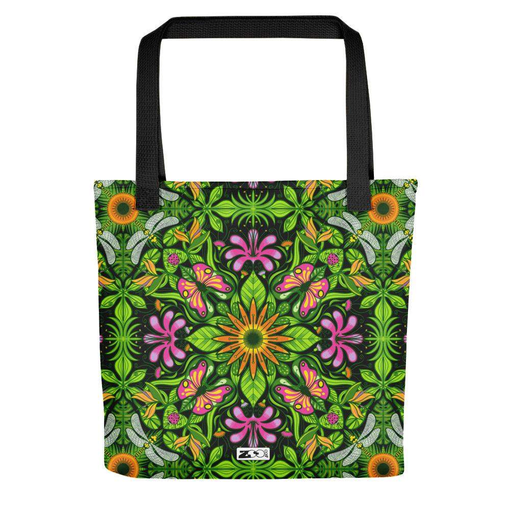 Magical garden full of flowers and insects Tote bag-Tote bags