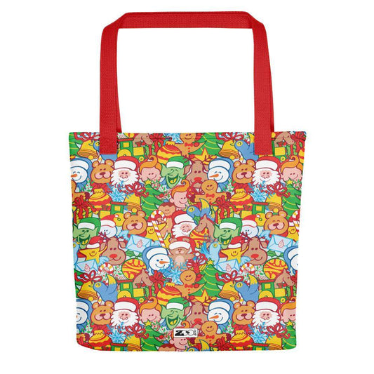 All christmas stars in a pattern design Tote bag-Tote bags
