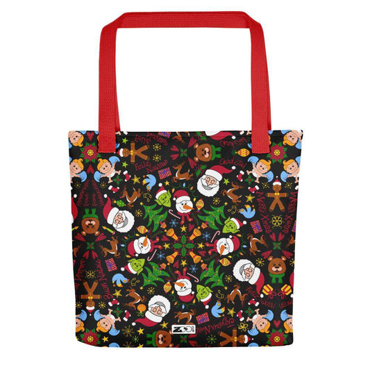 The joy of Christmas pattern design Tote bag-Tote bags