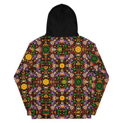 Mexican skulls celebrating the Day of the dead Unisex Hoodie-Unisex hoodies