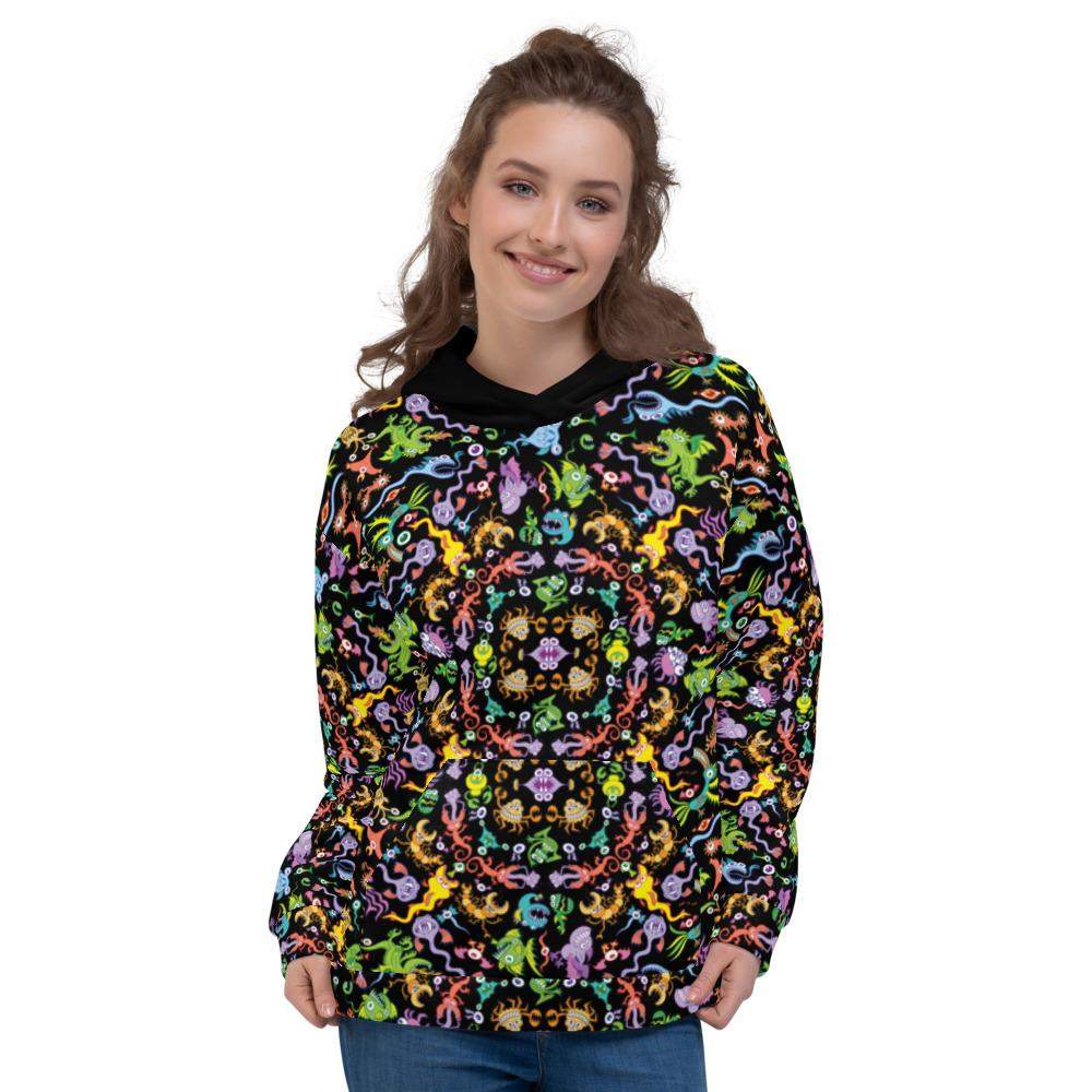 Ocean critters mandala pattern Unisex Hoodie-Unisex hoodies