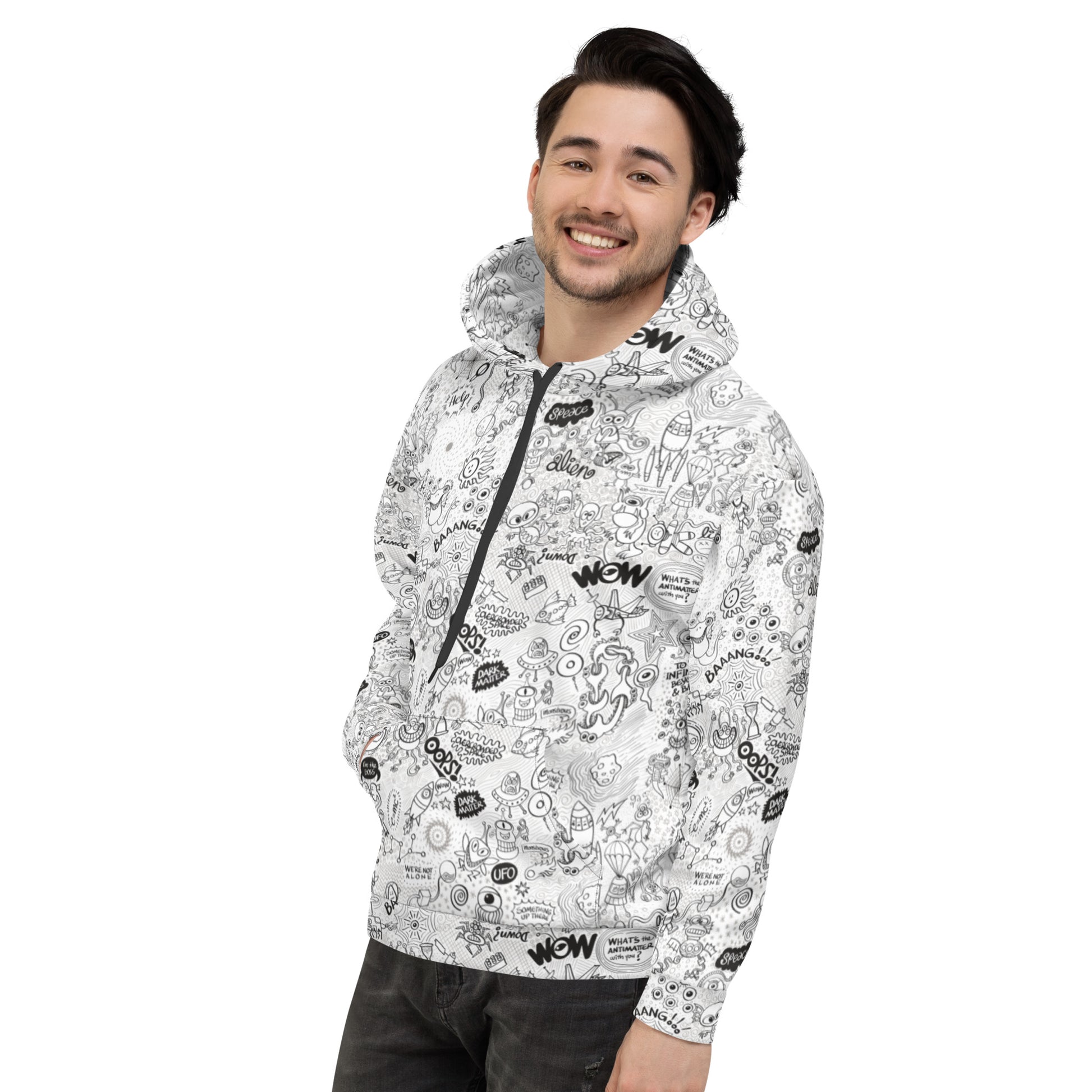 Celebrating the most comprehensive Doodle art of the universe Unisex Hoodie. Lifestyle