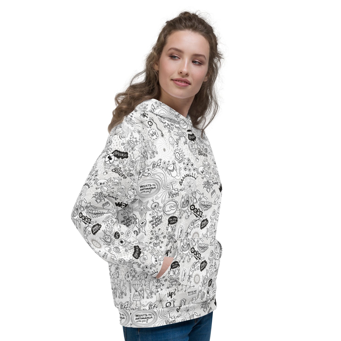 Celebrating the most comprehensive Doodle art of the universe Unisex Hoodie. Overview
