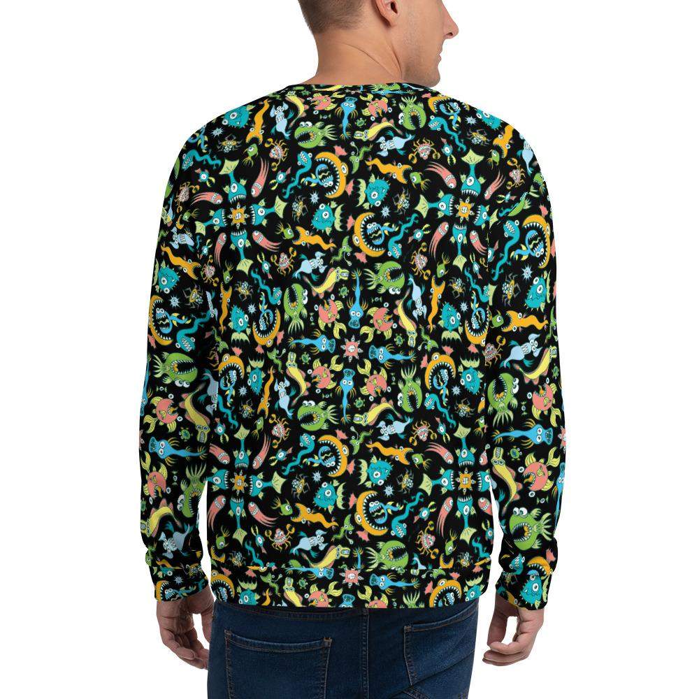 Sea creatures pattern design Unisex Sweatshirt-Unisex sweatshirts