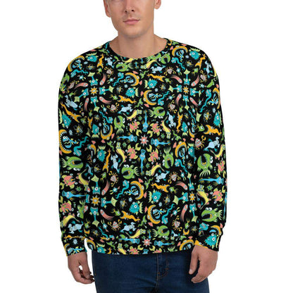 Sea creatures pattern design Unisex Sweatshirt-Unisex sweatshirts