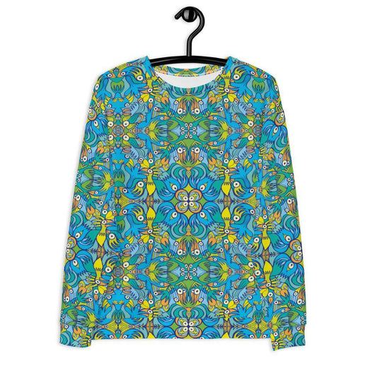 Exotic birds tropical pattern Unisex Sweatshirt-Women's sweatshirts