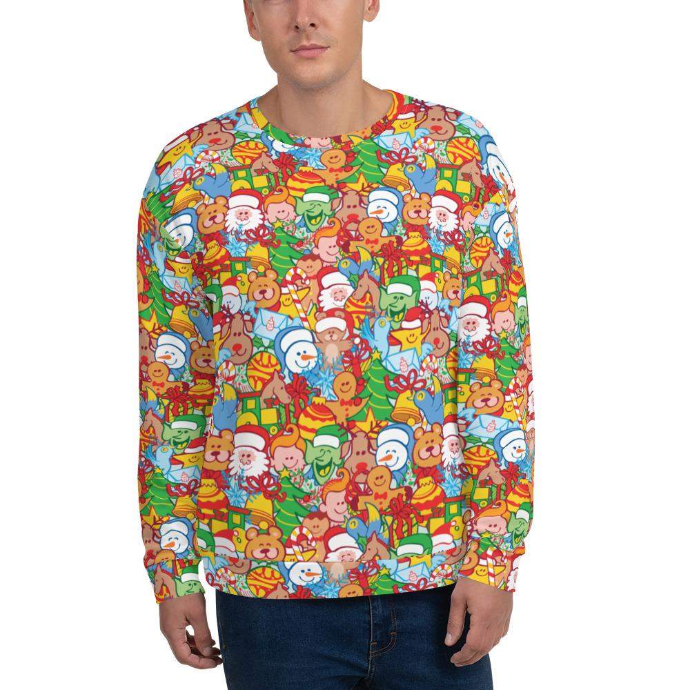 All Christmas stars pattern design Unisex Sweatshirt-Unisex sweatshirts