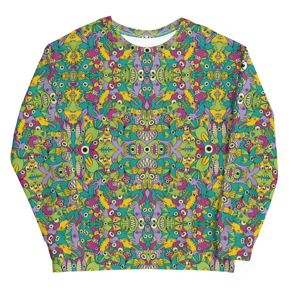 It’s life but not as we know it pattern design Unisex Sweatshirt. Front view