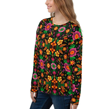 Wild flowers in a luxuriant jungle Unisex Sweatshirt-Women's sweatshirts