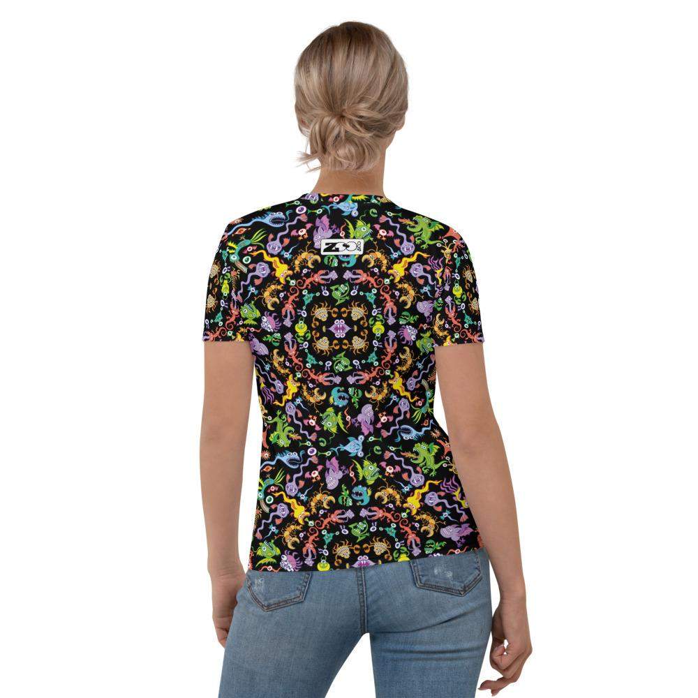 Ocean critters mandala pattern Women's T-shirt-All-over print T-Shirts