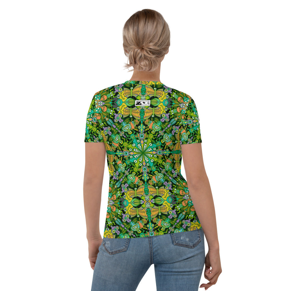 Only for true insects lovers pattern design Women's T-shirt. Back view