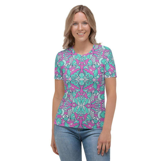 Sea creatures from an alien world Women's T-shirt-All-over print T-Shirts