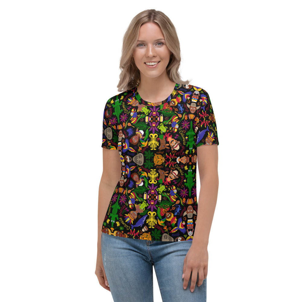 Colombia, the charm of a magical country Women's T-shirt. Front view