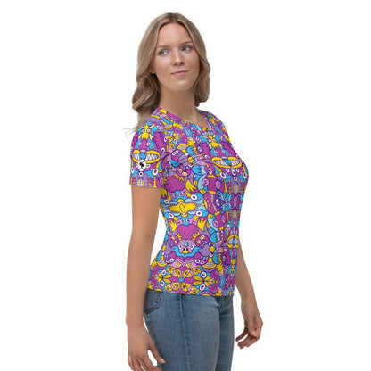 Doodle art compulsion is out of control Women's T-shirt-All-over print T-Shirts