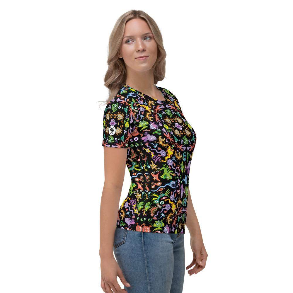 Ocean critters mandala pattern Women's T-shirt-All-over print T-Shirts
