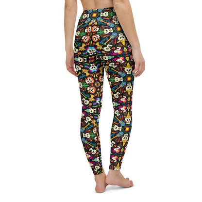 Day of the dead Mexican holiday Yoga Leggings-Yoga leggings
