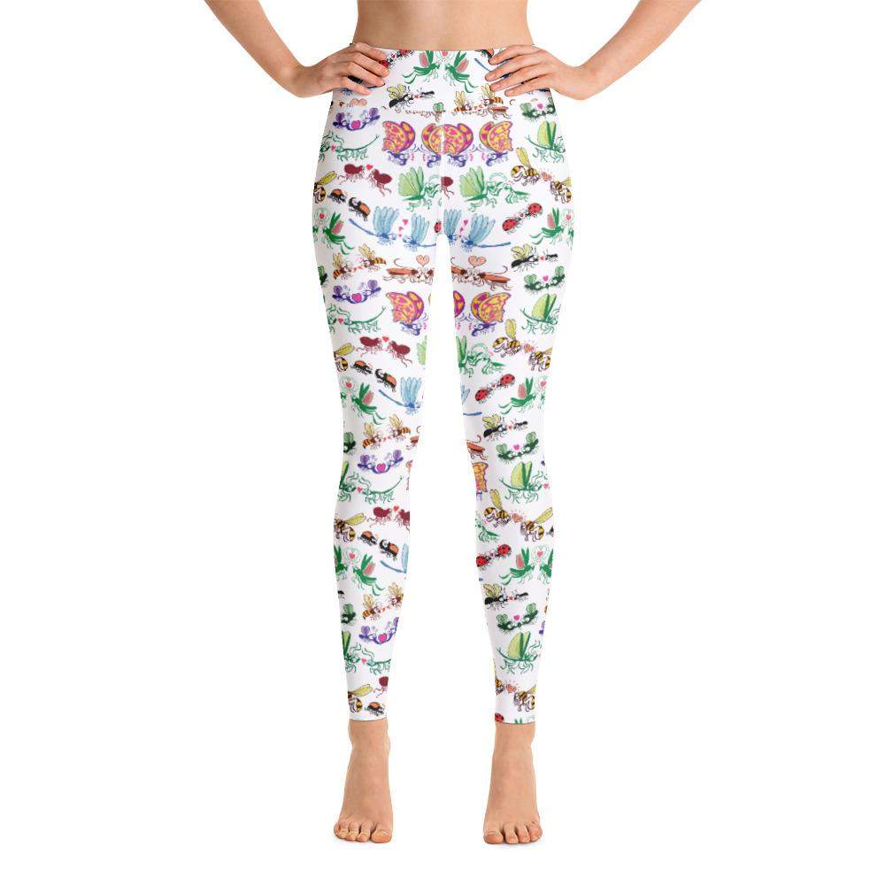Cool insects madly in love Yoga Leggings-Yoga leggings