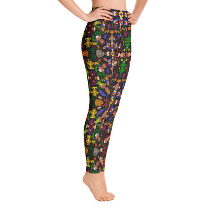 Colombia, the charm of a magical country Yoga Leggings. Side view