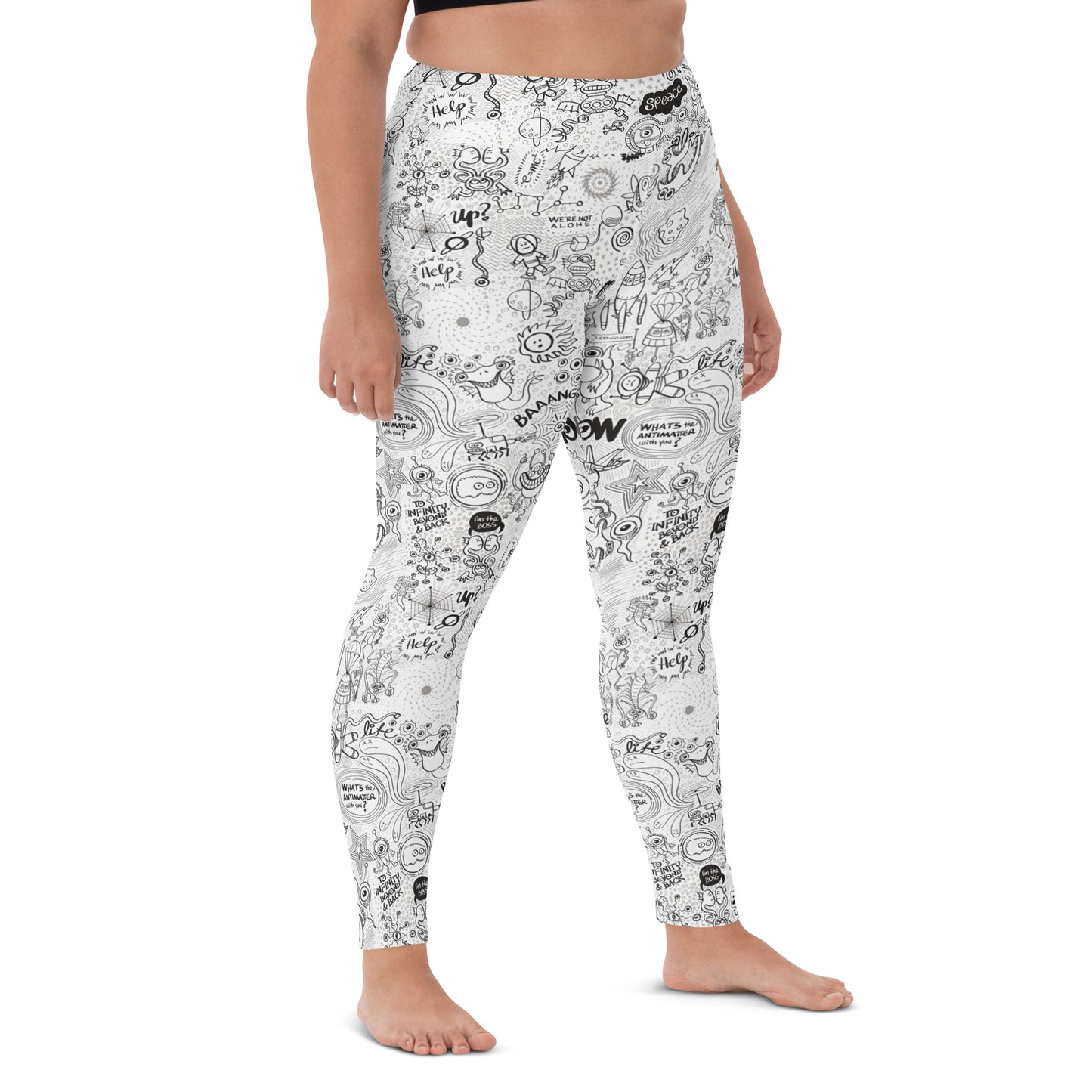 Celebrating the most comprehensive Doodle art of the universe Yoga Leggings. Overview