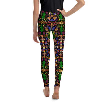 Colombia, the charm of a magical country All over print Youth Leggings. Back view