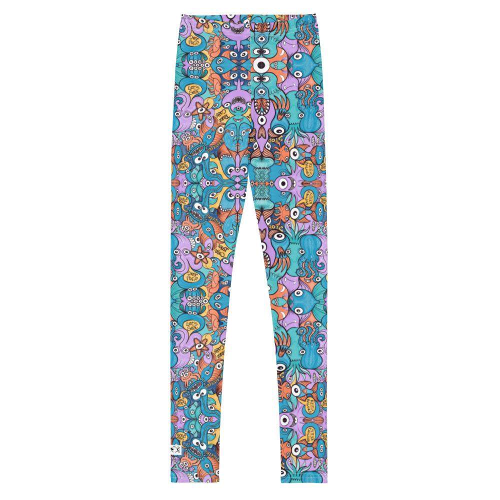 Wake up, time to take care of our sea Youth Leggings-Youth Leggings
